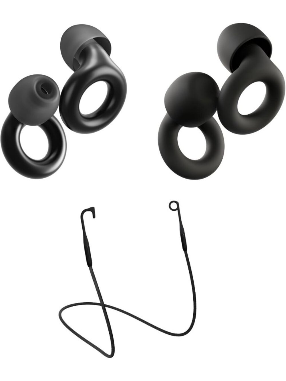 2-Pack Reusable Earplugs for Sleep & Focus | Noise Reduction 18dB/24dB | Ideal